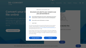 3D Convert - Free BLEND to 3DS Converter