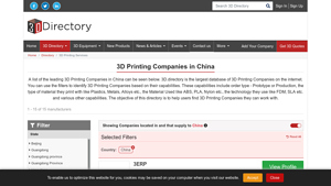 3D Printing Companies - China Manufacturers