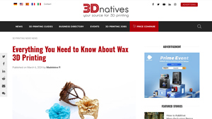 3Dnatives - Wax 3D Printing Solutions