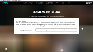 3D Wave - CNC-Ready STL Models