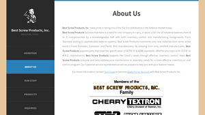 Best Screw Products - Industrial Fasteners