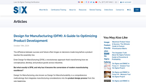 6Sigma - Design for Manufacturing