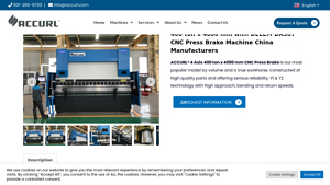 ACCURL - 4 Axis CNC Hydraulic Press Brake