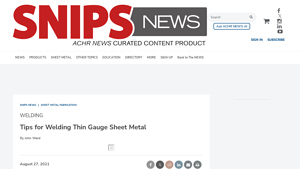 ACHR News - Welding Techniques and Processes