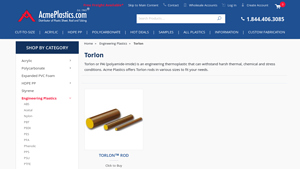 Acme Plastics - Torlon (PAI) Engineering Thermoplastic