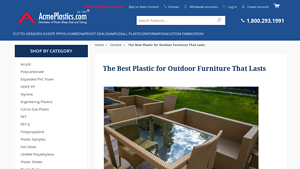 Acme Plastics - Outdoor Furniture Materials