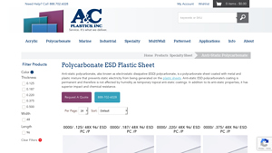 AC Plastics - Anti-Static Polycarbonate Sheets