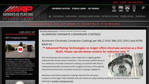 Advanced Plating Tech - Aluminum Chromate Conversion Coatings