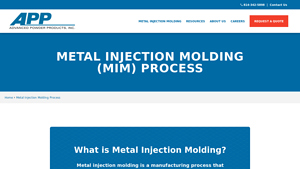 Advanced Powder Products - Metal Injection Molding