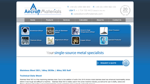 Aircraft Materials - Stainless Steel 303/303Se/303Sulf