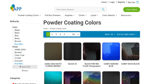All Powder Coating Colors - Wide Variety Options