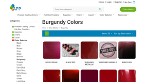 All Powder Paints - Burgundy Metallic