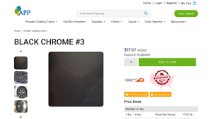 All Powder Paints - Black Chrome III