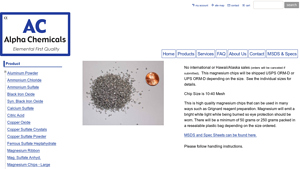 Alpha Chemicals - Magnesium Chips