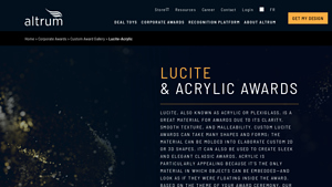 Altrum - Custom Lucite Awards