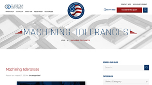 American Micro - Machining Tolerances