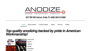 Anodize Inc - Metal Finishing Services