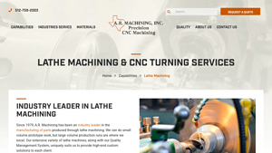 A.R. Machining Inc. - Precision Lathe Machining & CNC Turning Services