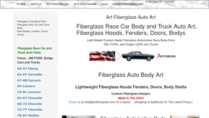 Art Fiberglass - Race Car Body Parts