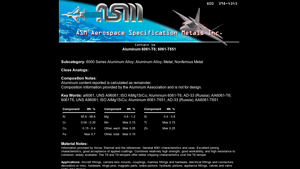 ASM - Aluminum 6061-T6
