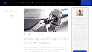 AT Machining - Carbon Fiber Components