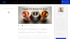 AT Machining - Non-Ferrous Metal Solutions