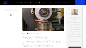 AT Machining - Precision Grinding Solutions