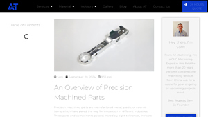 AT Machining - Precision Machined Parts