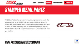 ATACO Steel Products - Stamped Metal Parts