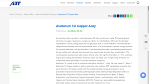ATTElements - Aluminium Tin Copper Alloy