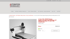 Automation Technologies Inc - 3 Axis CNC 3040T Router Engraver