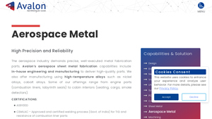 Avalon Tec - Aerospace Sheet Metal Fabrication