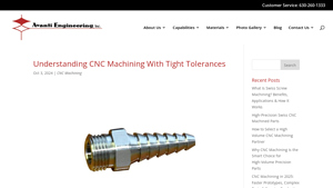 Avanti Engineering - CNC Machining Services