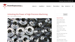 Avant Engineering - High Precision Machining