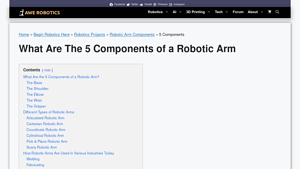 Awe Robotics - Robotic Arm Components