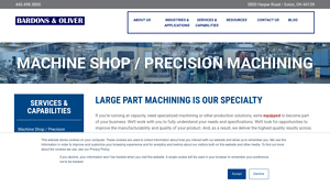 Bardons & Oliver - Contract Machining Services