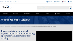 Bastian Solutions - Robotic Machine Tending Solutions