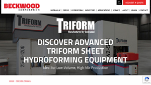 Beckwood Press - TRIFORM Sheet Hydroforming Presses