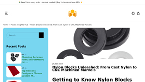 Bee Plastic - Cast Nylon Blocks