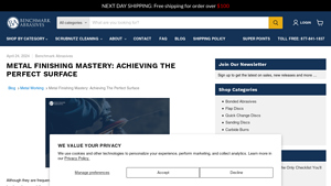 Benchmark Abrasives - Abrasive Tools & Accessories