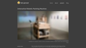 Bengrosser - Interactive Robotic Painting Machine