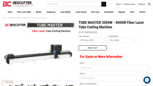 BES Cutter - TUBE MASTER 3000W - 4000W Fiber Laser Tube Cutting Machine