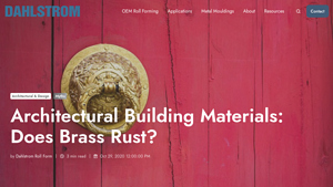 Dahlstrom Roll Form - Brass Alloys