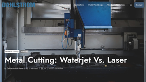 Dahlstrom Roll Form - Waterjet Cutting