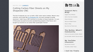 Patshead - Carbon Fiber Sheets for Quadcopter Frames