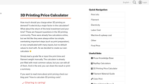Prusa - 3D Printing Price Calculator