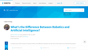 Robotiq - Robotics vs. AI Explained