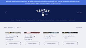 Brazen Firearms - TiN & PVD Coating Services