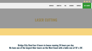 Bridge City Steel - Laser Cutting Services