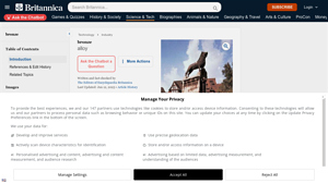 Britannica - Bronze Alloy Overview